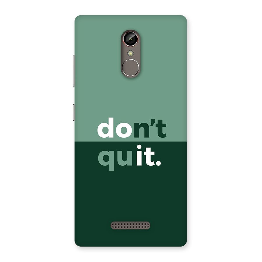 Do Not Quit Back Case for Gionee S6s