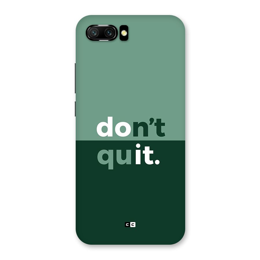 Do Not Quit Back Case for Honor 10