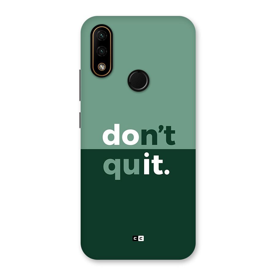 Do Not Quit Back Case for Lenovo A6 Note