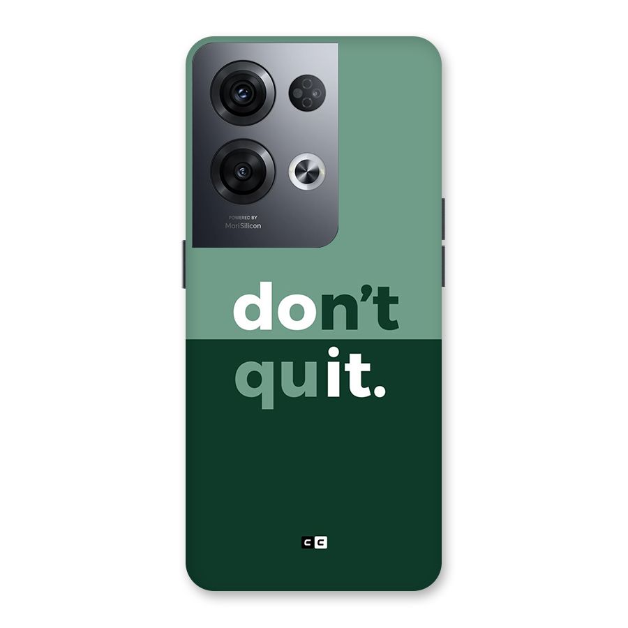 Do Not Quit Back Case for Oppo Reno8 Pro 5G