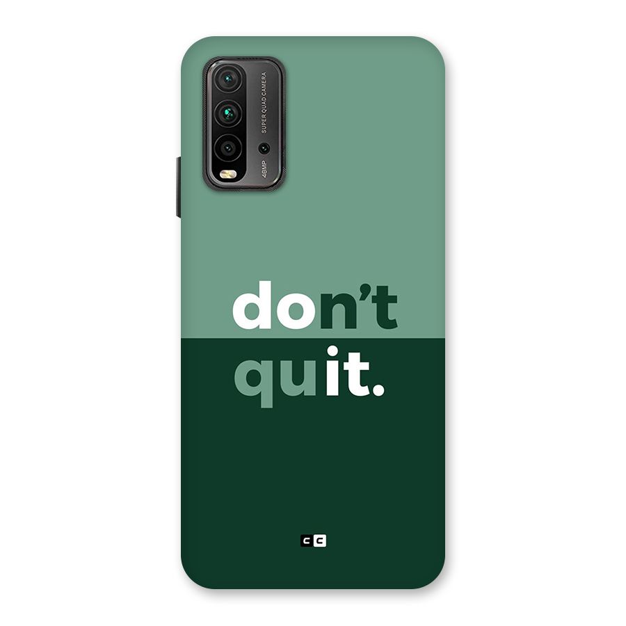 Do Not Quit Back Case for Redmi 9 Power