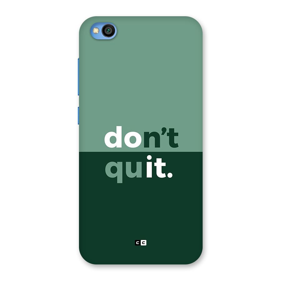 Do Not Quit Back Case for Redmi Go