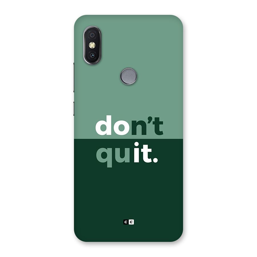 Do Not Quit Back Case for Redmi Y2