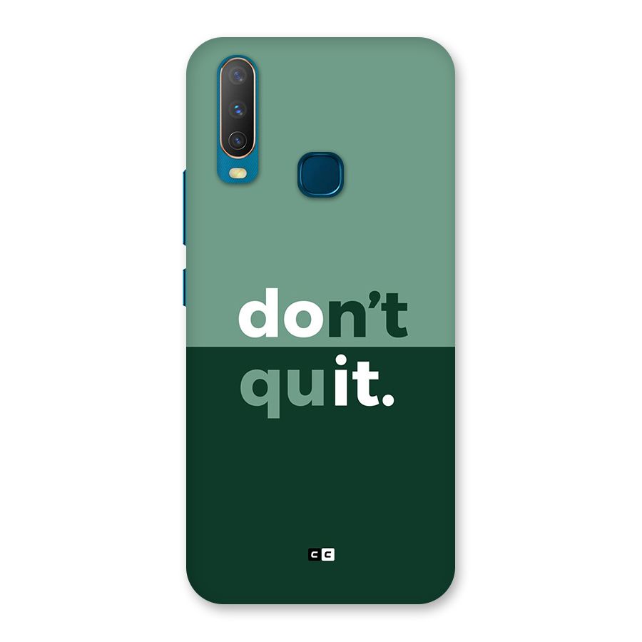 Do Not Quit Back Case for Vivo Y11