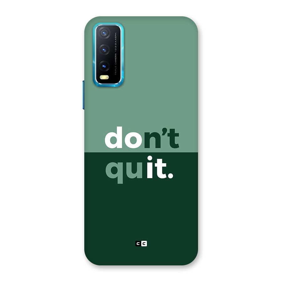 Do Not Quit Back Case for Vivo Y20A