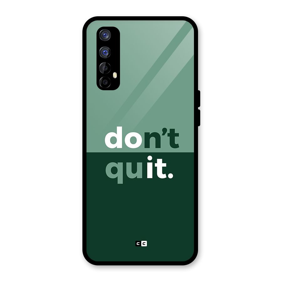 Do Not Quit Glass Back Case for Realme 7