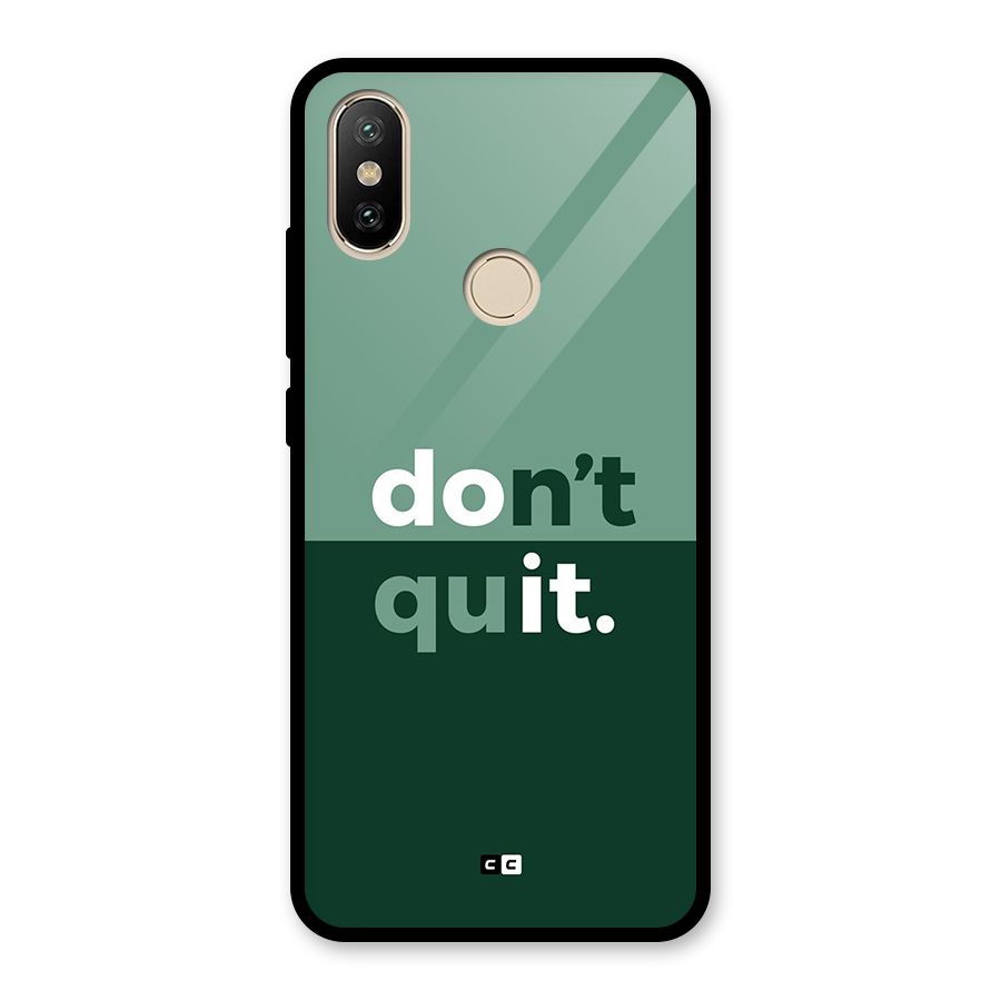 Do Not Quit Glass Back Case for Redmi A2