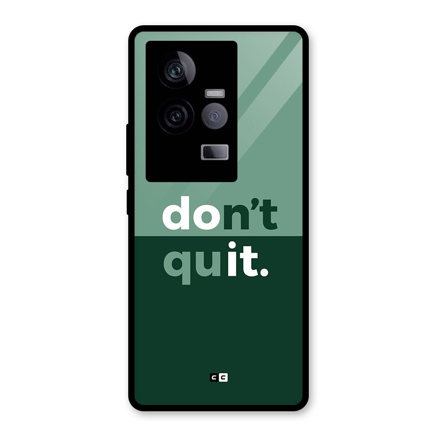Do Not Quit Glass Back Case for Vivo iQOO 11 5G