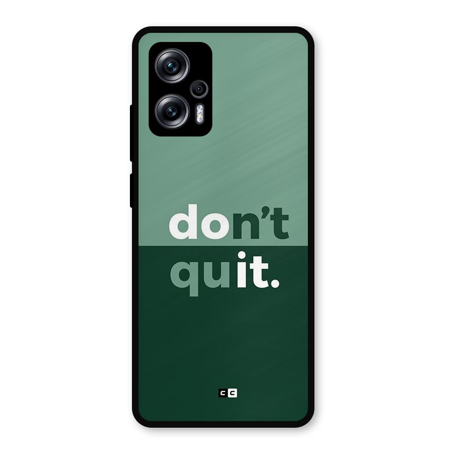 Do Not Quit Metal Back Case for Redmi K50i