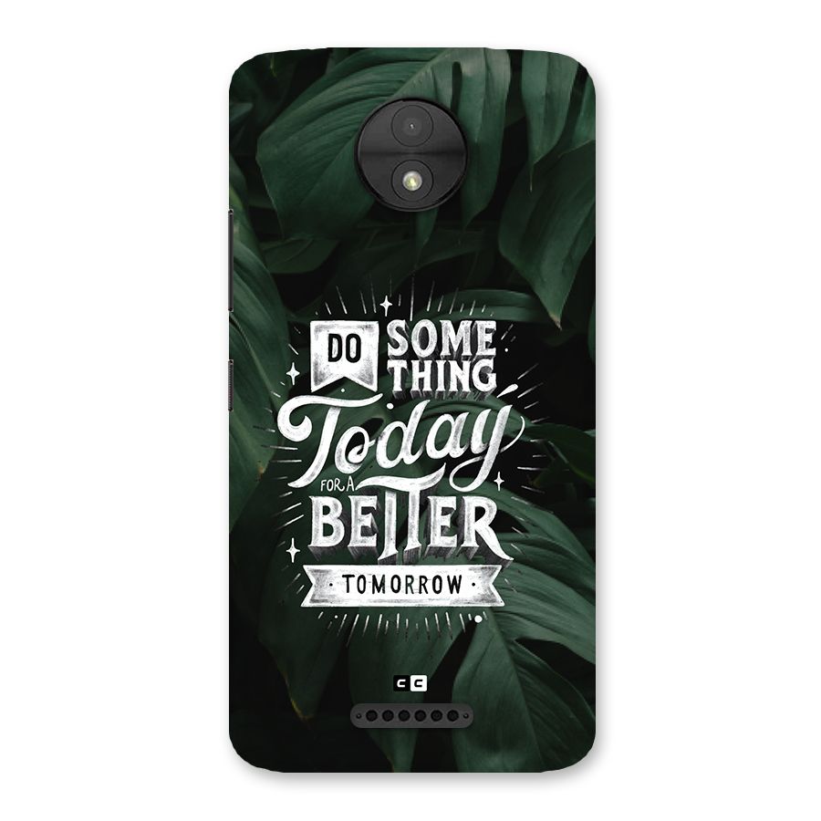 Do Something Back Case for Moto C