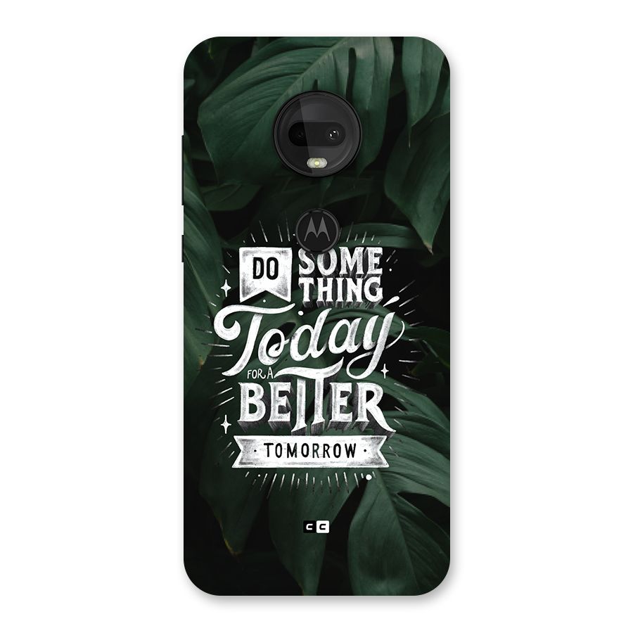 Do Something Back Case for Moto G7