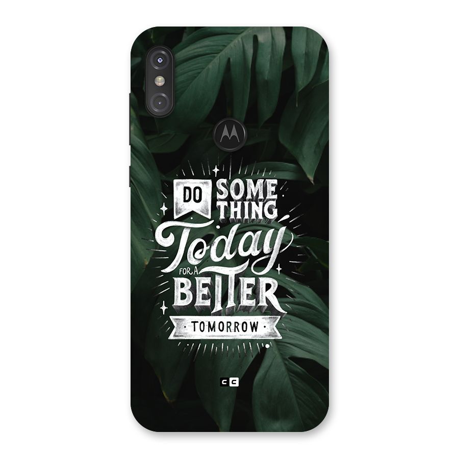 Do Something Back Case for Motorola One Power