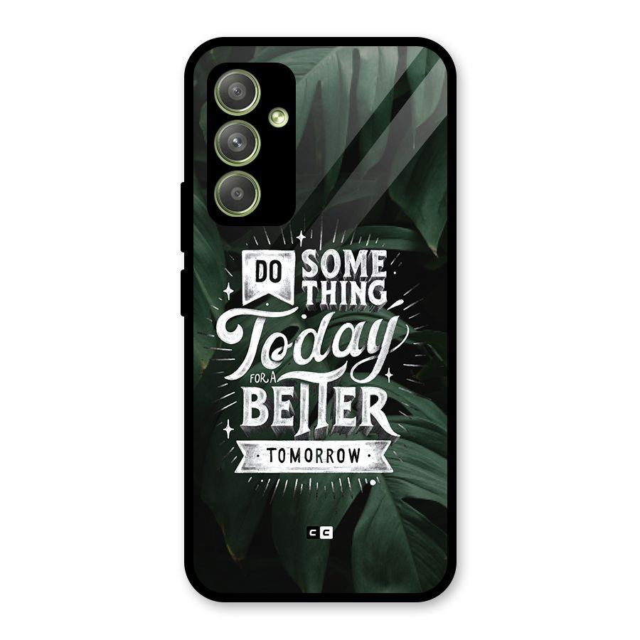 Do Something Glass Back Case for Galaxy A54