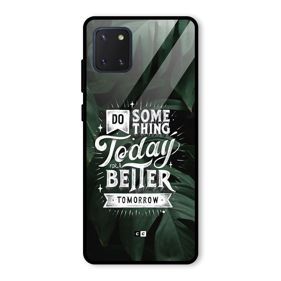 Do Something Glass Back Case for Galaxy Note 10 Lite