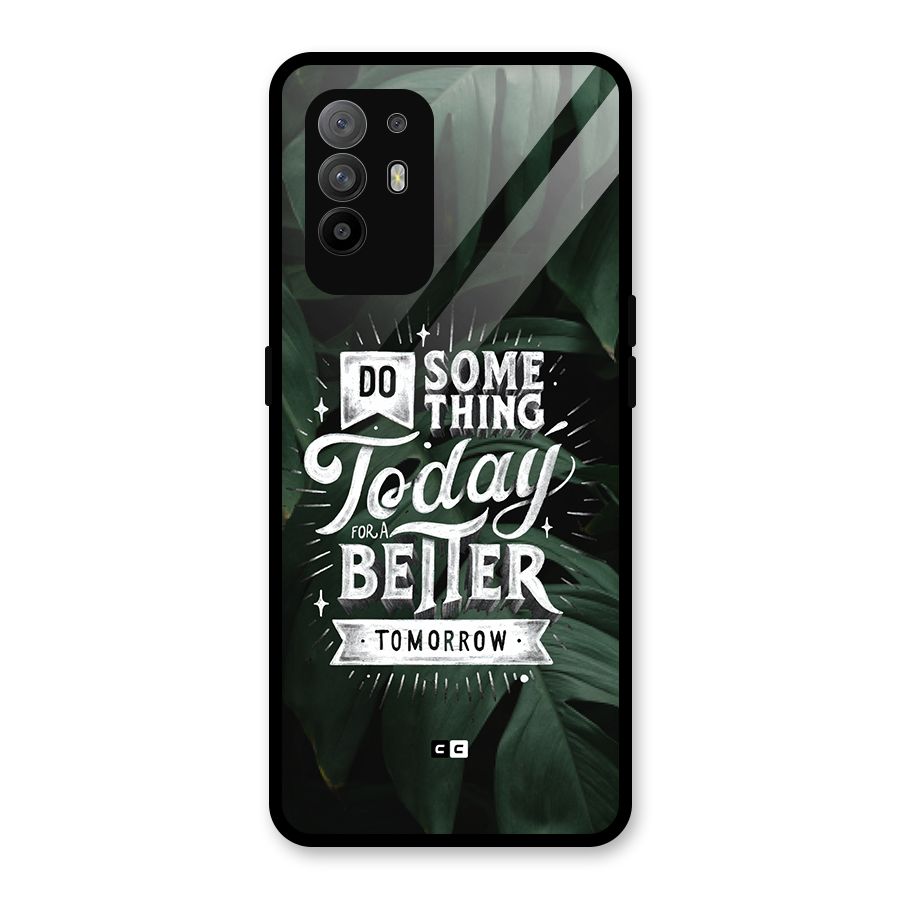Do Something Glass Back Case for Oppo F19 Pro Plus 5G