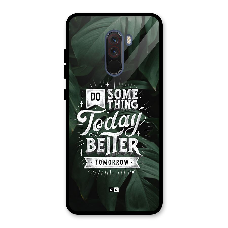 Do Something Glass Back Case for Poco F1