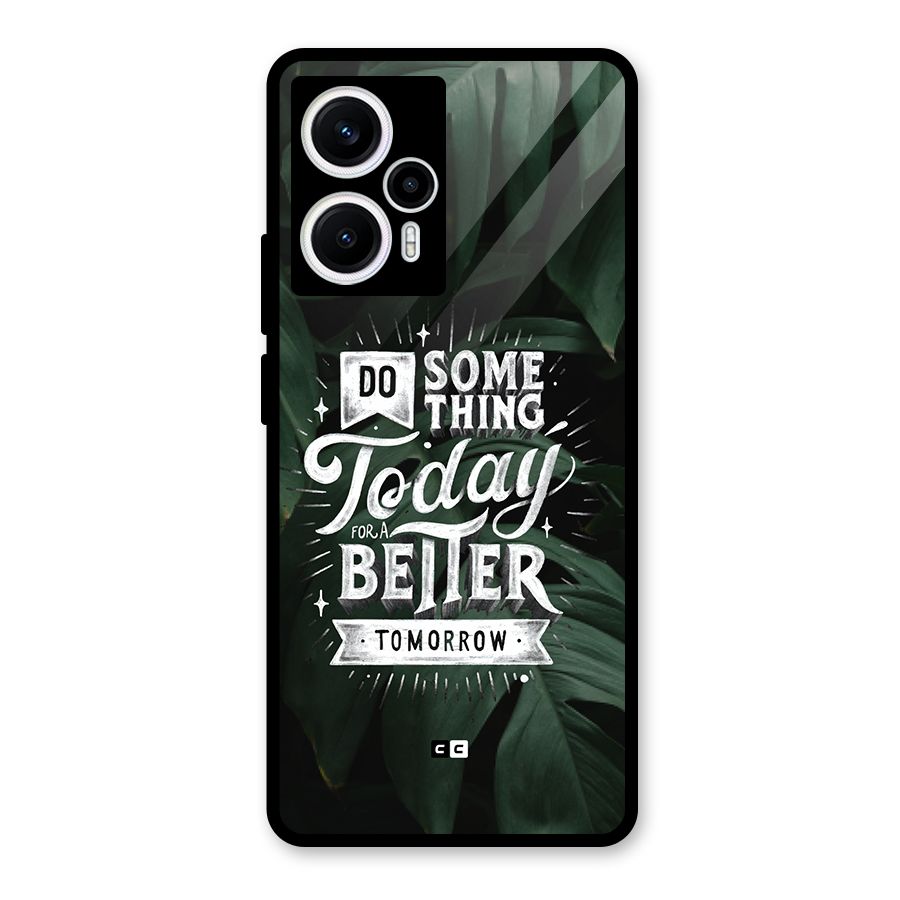 Do Something Glass Back Case for Poco F5