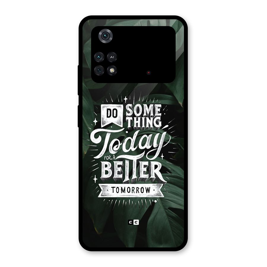 Do Something Glass Back Case for Poco M4 Pro 4G