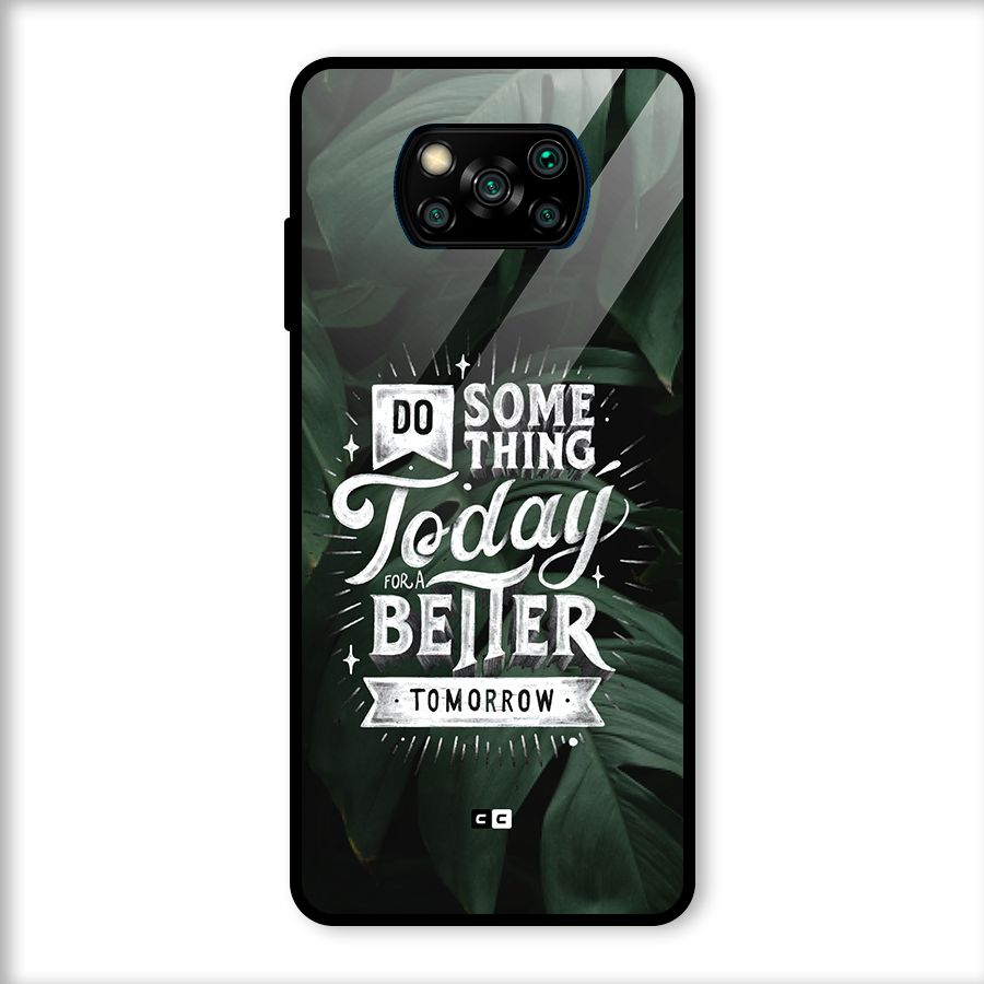 Do Something Glass Back Case for Poco X3