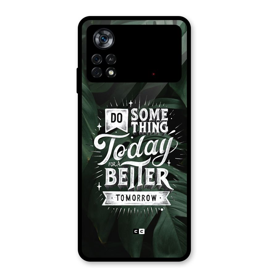 Do Something Glass Back Case for Poco X4 Pro 5G