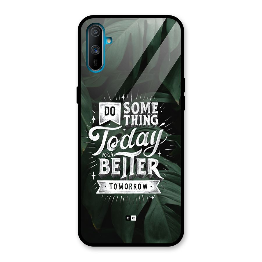 Do Something Glass Back Case for Realme C3