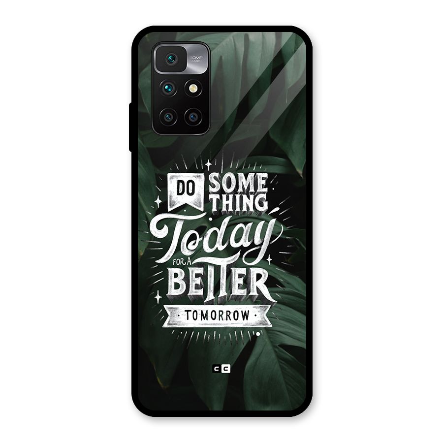 Do Something Glass Back Case for Redmi 10 Prime