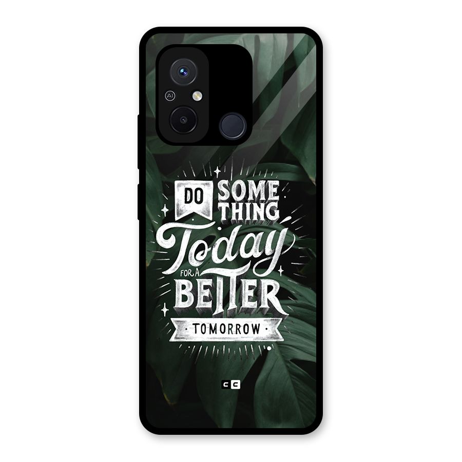 Do Something Glass Back Case for Redmi 12C
