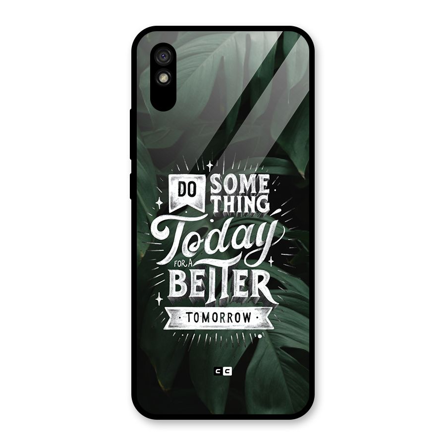Do Something Glass Back Case for Redmi 9i