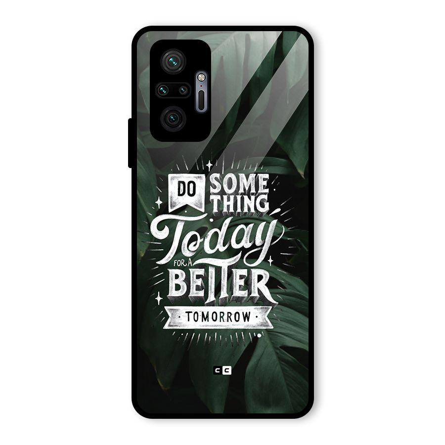 Do Something Glass Back Case for Redmi Note 10 Pro