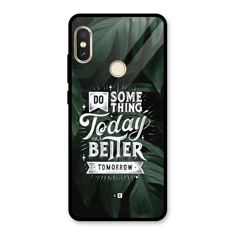Do Something Glass Back Case for Redmi Note 5 Pro