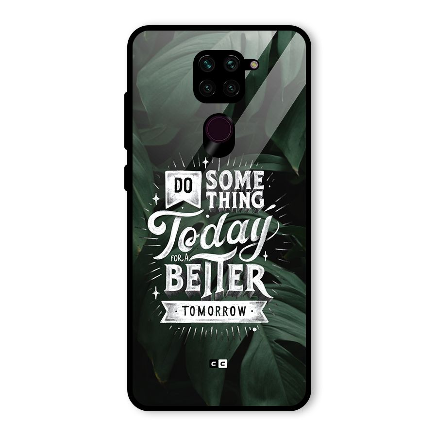 Do Something Glass Back Case for Redmi Note 9