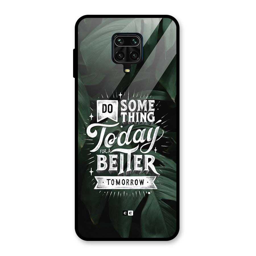 Do Something Glass Back Case for Redmi Note 9 Pro