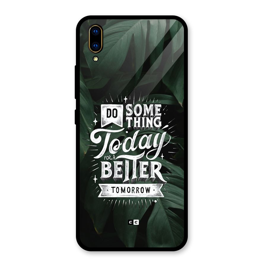 Do Something Glass Back Case for Vivo V11 Pro