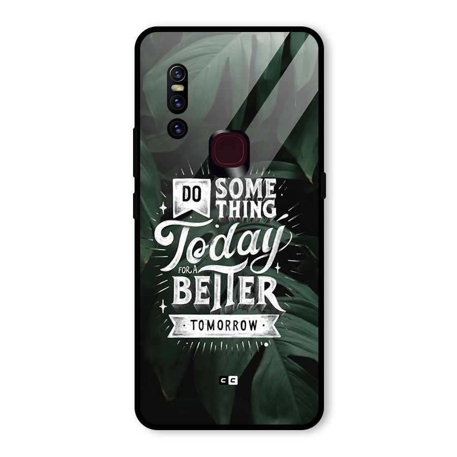 Do Something Glass Back Case for Vivo V15