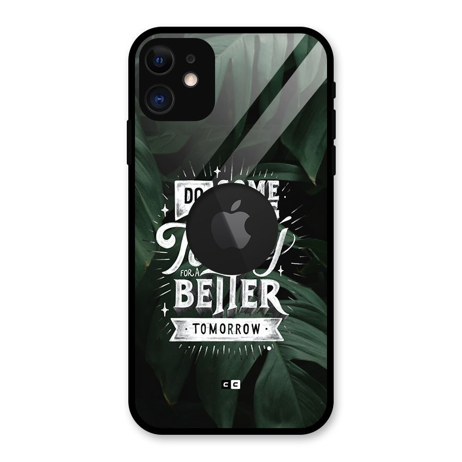 Do Something Glass Back Case for iPhone 11 Logo Cut