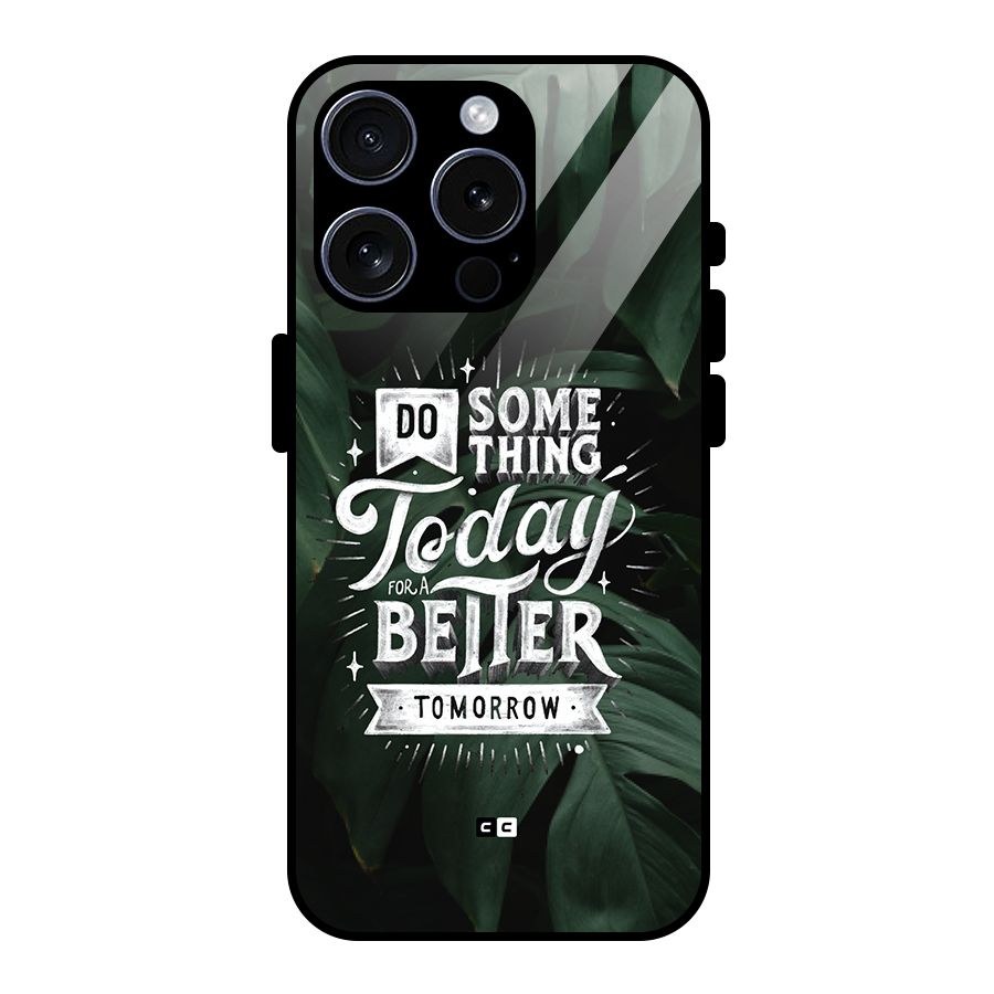 Do Something Glass Back Case for iPhone 15 Pro