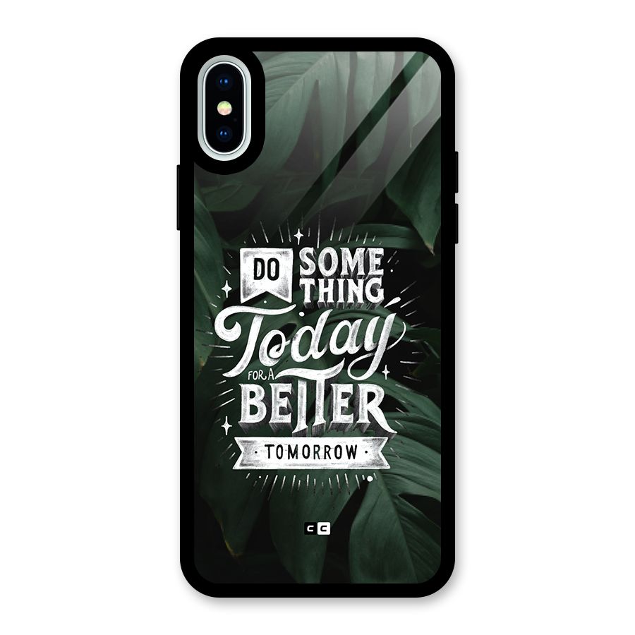 Do Something Glass Back Case for iPhone XS