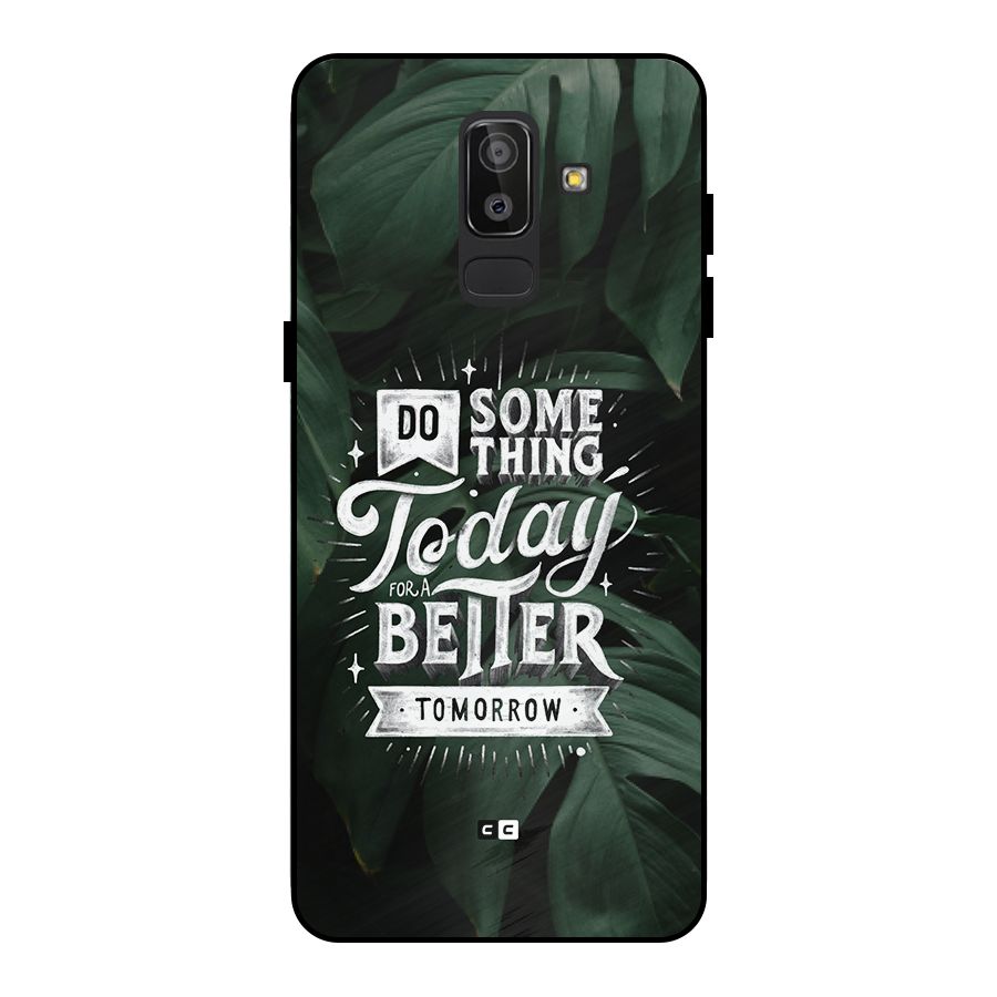 Do Something Metal Back Case for Galaxy J8