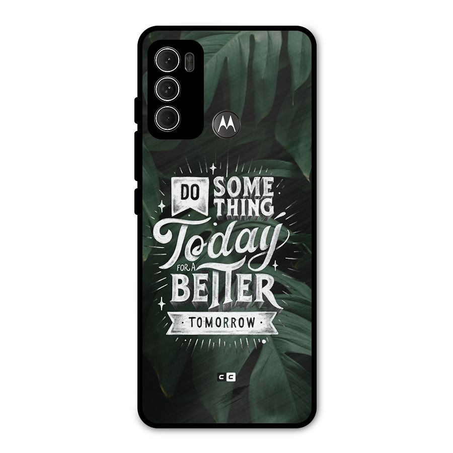 Do Something Metal Back Case for Moto G60