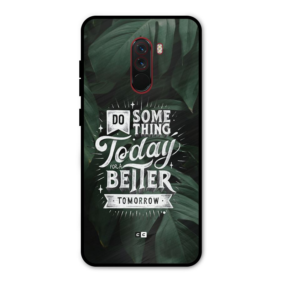 Do Something Metal Back Case for Poco F1