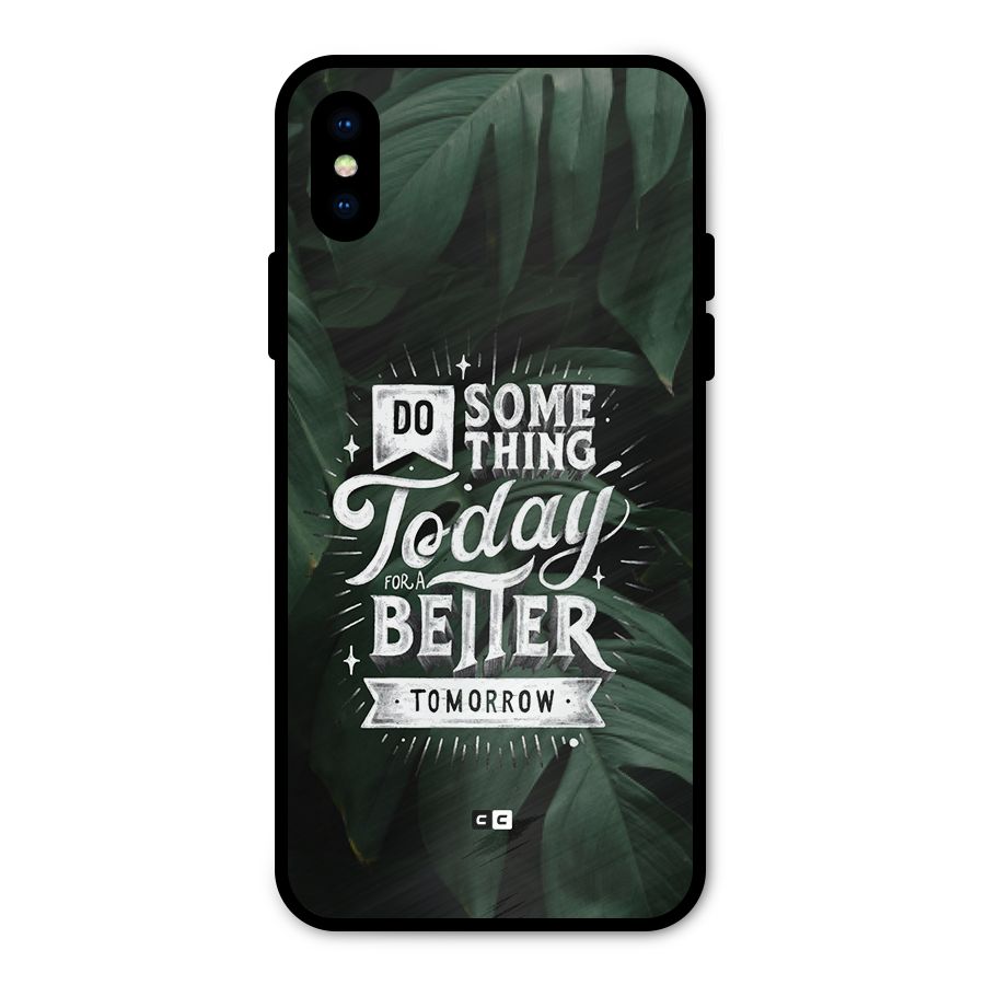 Do Something Metal Back Case for iPhone XS