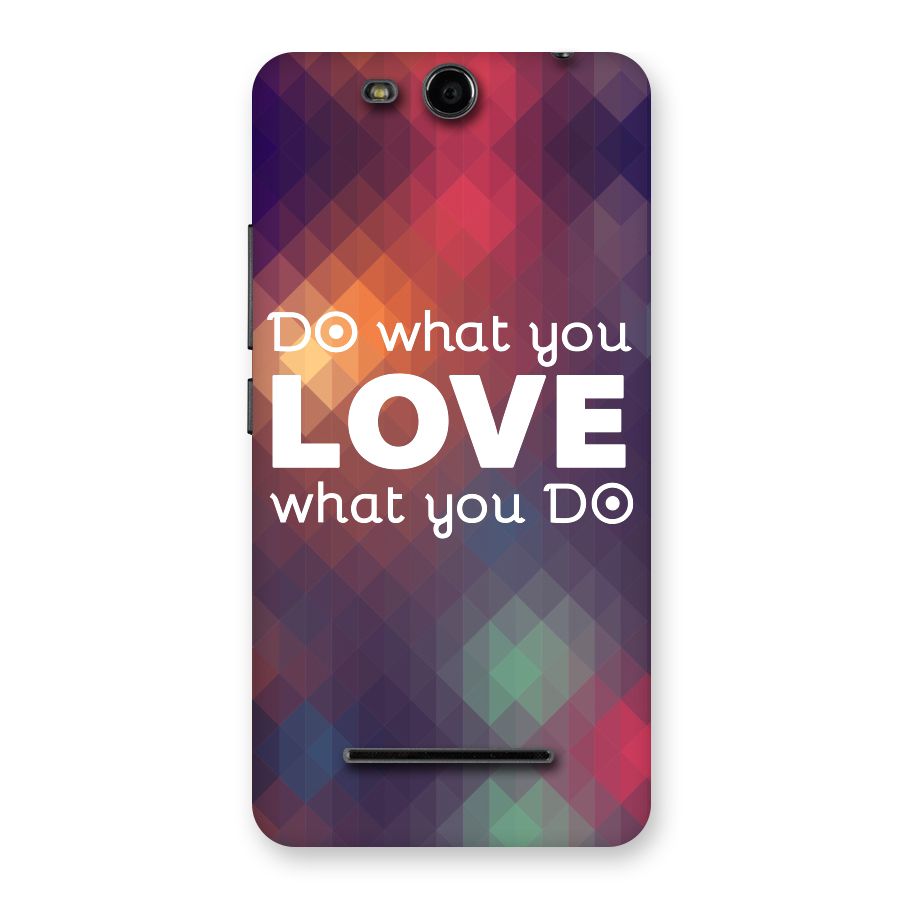 Do What You Love Back Case for Micromax Canvas Juice 3 Q392