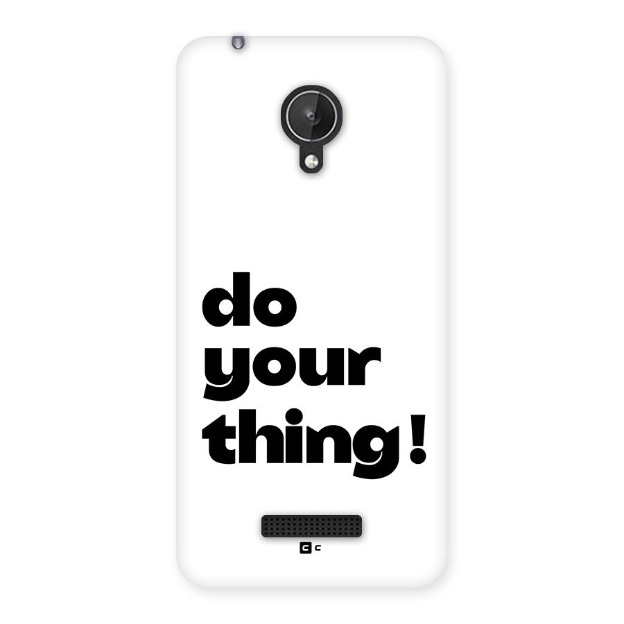 Do Your Thing Back Case for Canvas Spark Q380