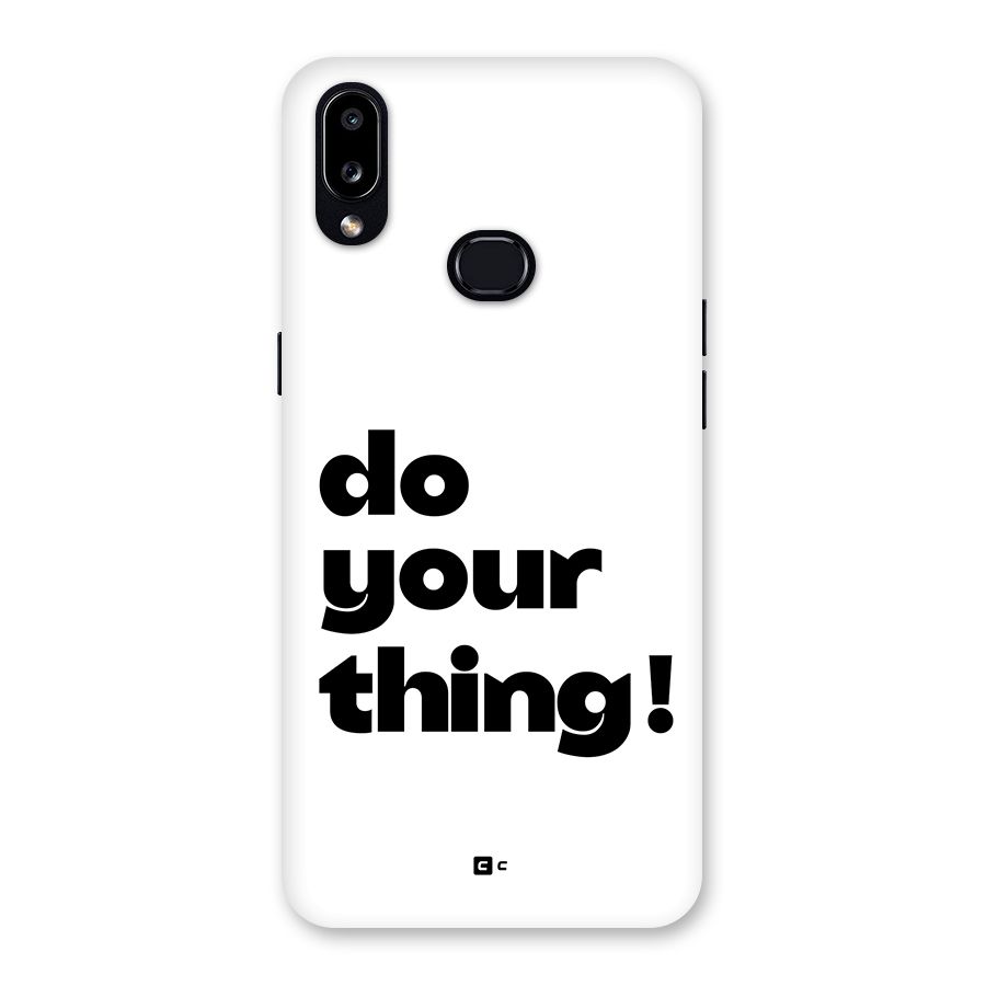 Do Your Thing Back Case for Galaxy A10s