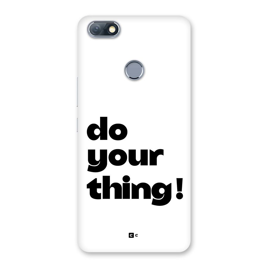 Do Your Thing Back Case for Infinix Note 5