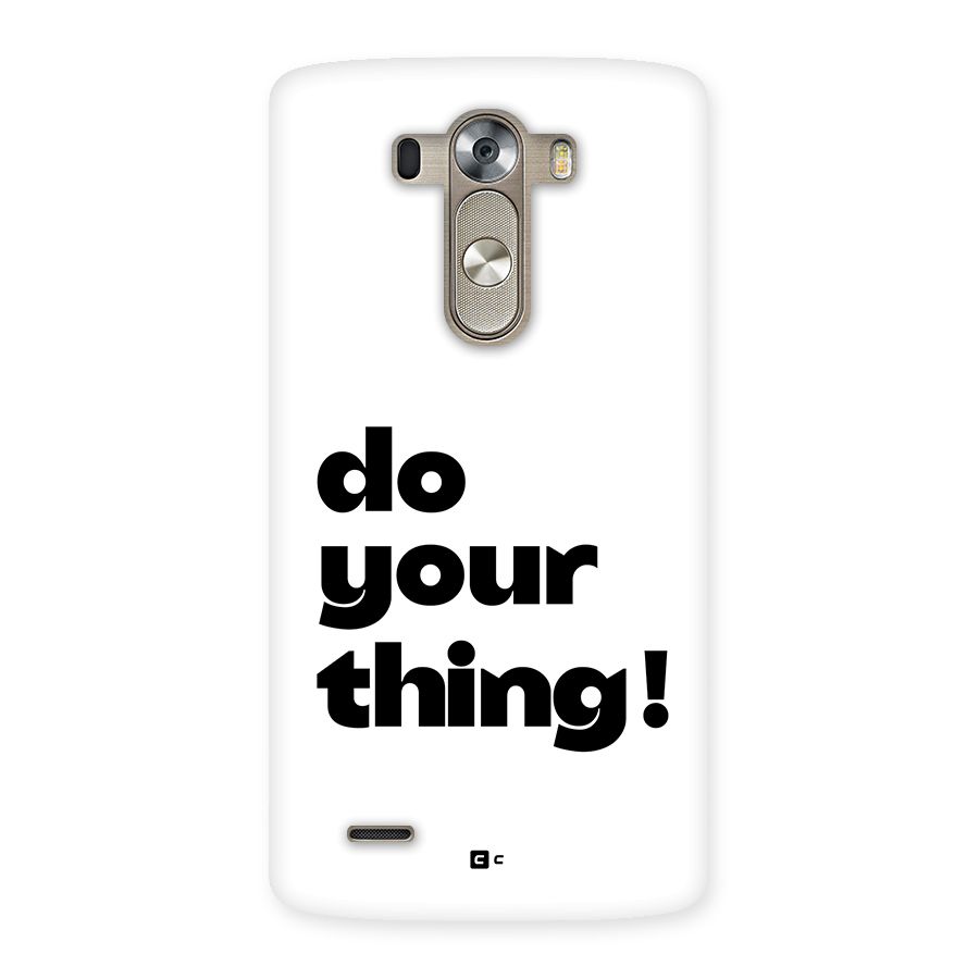 Do Your Thing Back Case for LG G3
