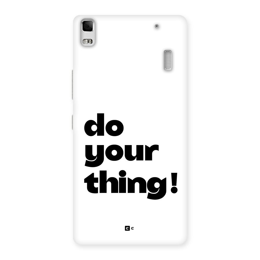 Do Your Thing Back Case for Lenovo K3 Note