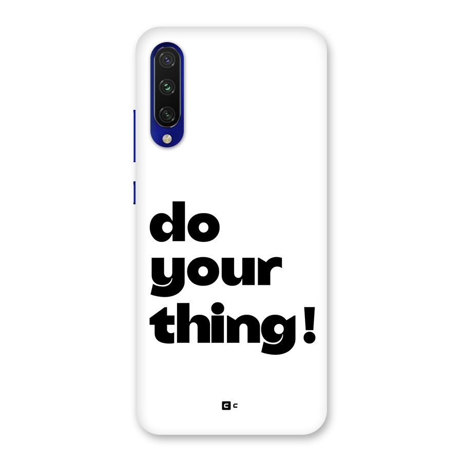 Do Your Thing Back Case for Mi A3