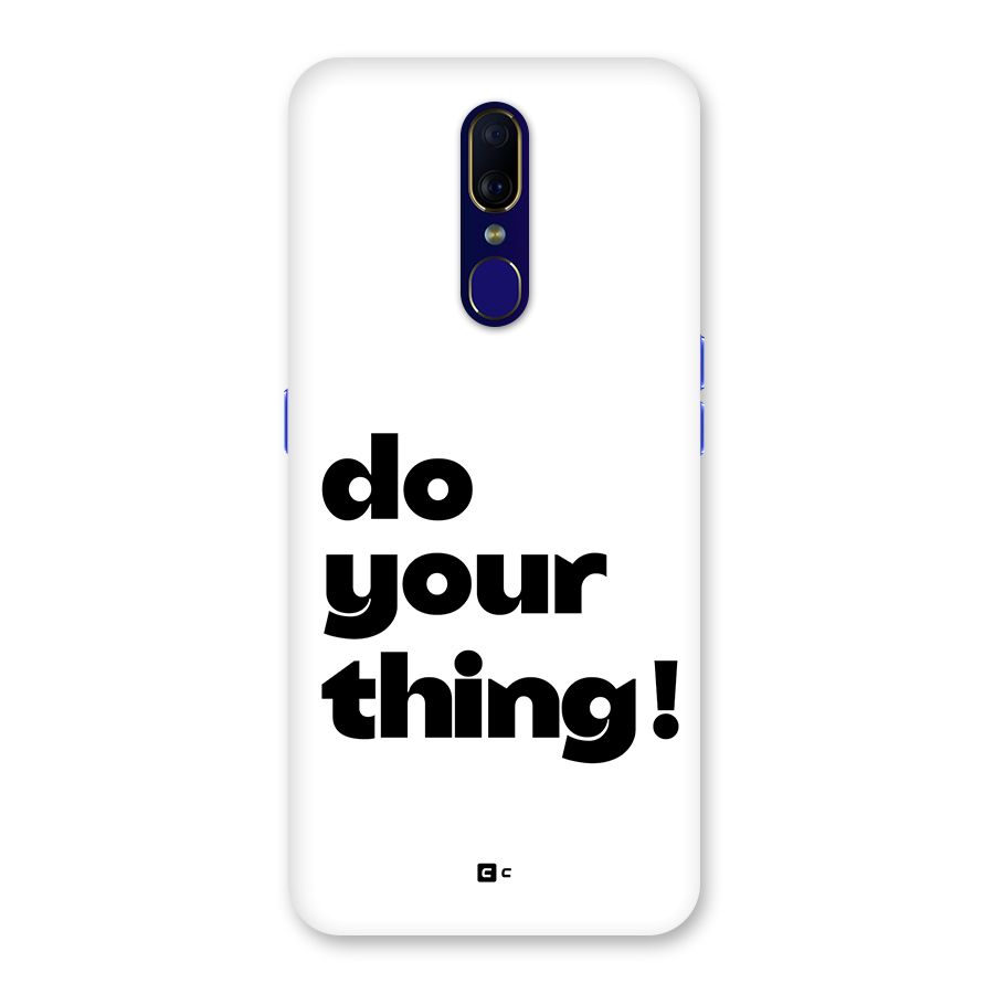 Do Your Thing Back Case for Oppo A9