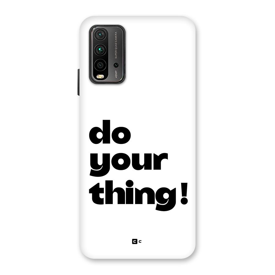 Do Your Thing Back Case for Redmi 9 Power
